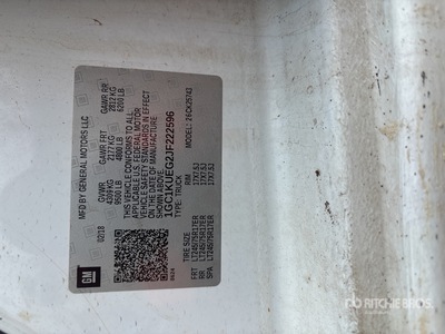 2018 Chevrolet Silverado 2500HD 4x4 Crew Cab Pickup