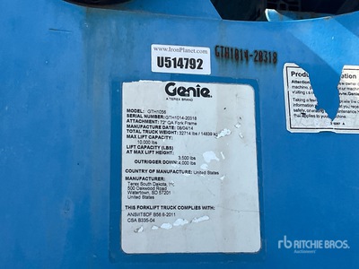 2014 Genie GTH-1056 Manipulador Telescópico