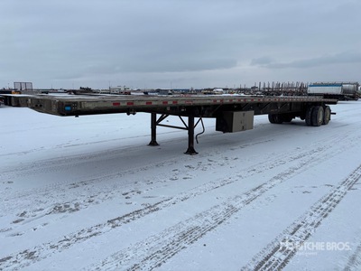 2014 Great Dane 53 ft T/A Flatbed Trailer