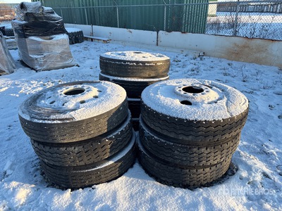 Quantity of (10) 11R24.5 Tyres