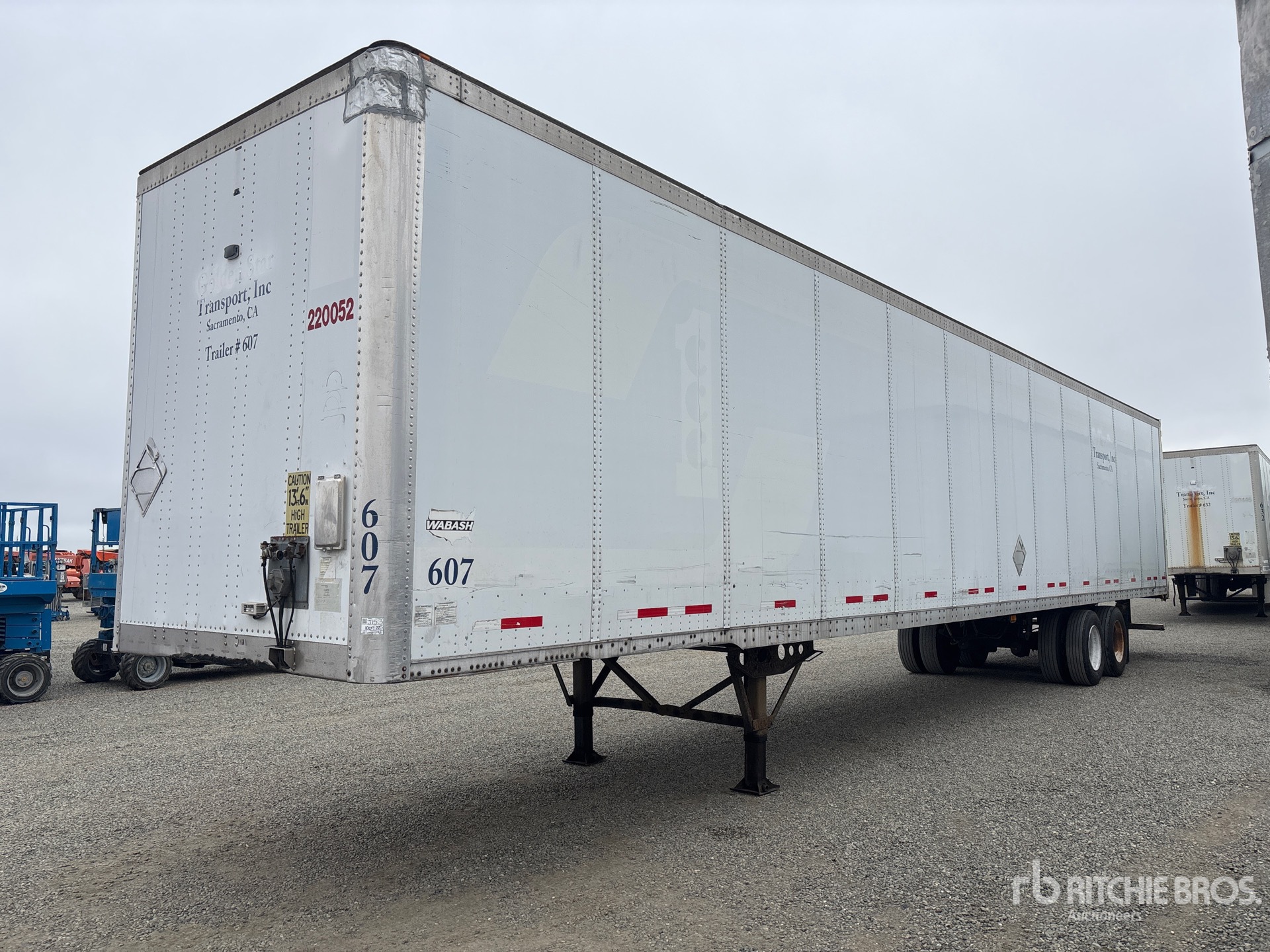 2009 Wabash DVLSHPC 53 ft x 102 in T/A Van Trailer