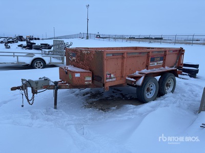 2016 Miska CA610U 10 ft T/A Dump Utility Trailer