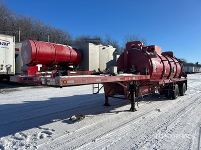 1995 Deloupe 3500 gal T/A Vacuum Tanker Trailer