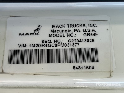 2023 Mack Granite 8x4 Tri/A Dump Truck