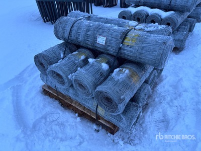 Quantity of (10) 2025 BYT FFC762 330 ft x 4 ft Galvanized Farm Schermen (Unused)