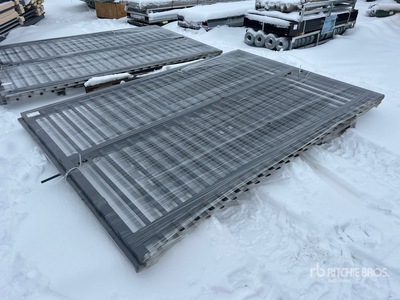 2026 Suihe SG B-1 20 ft x 6 ft 8 in Steel Bi-Parting Driveway Gate (Unused)