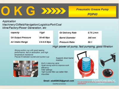 Quantity of (4) 2025 OKG PGP40 Lote de Bombas de Grasa (Sin Usar) / معدات حقن الشحوم (Unused)