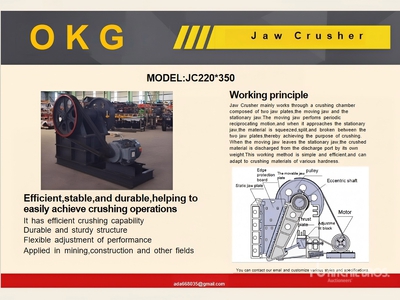 2025 OKG JC220x350 Mini Trituradora de Quijada (Sin Usar) / Mini machacadora de Mandíbulas (Unused)