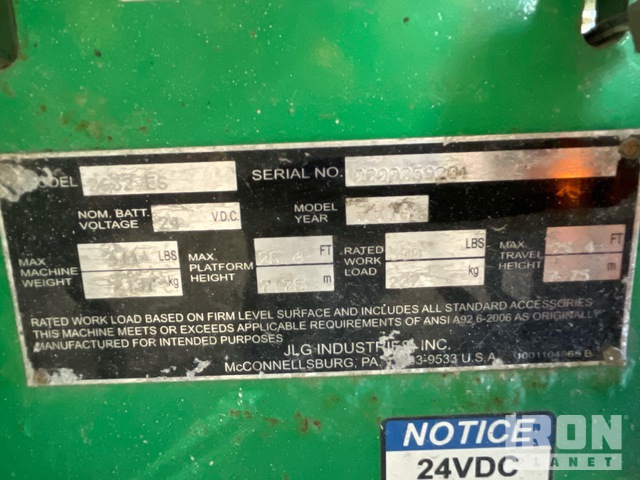 ELEVADOR TIJERA 2016 JLG 2632ES