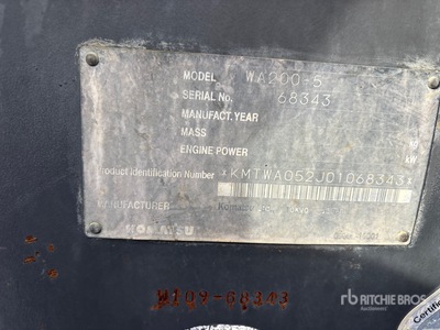 2006 Komatsu WA200-5 Wheel Loader