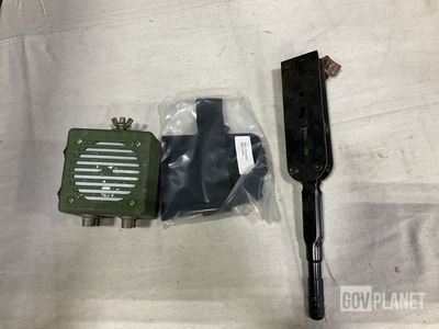 (3) Webbing Straps, (1) Loudspeaker-Amplifier, (10) Levers & Assorted Items