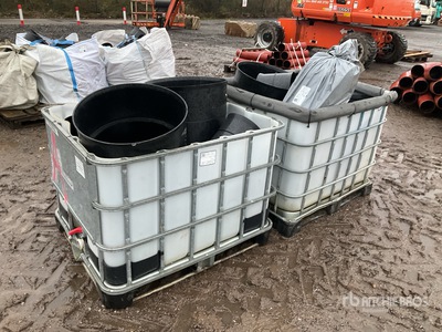 Quantity of (2) Pallets of Plastic Drain Pipe Fittings