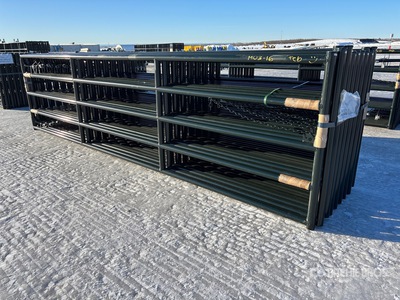 Quantity of (16) 2024 BYT MRG160 16 ft x 4 ft Magnum Ranch Livestock Gate (Unused)