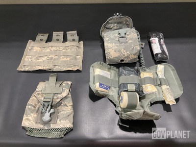 (23) M4 Three Mag Pouches, (261) Individual Pouches & Assorted Items