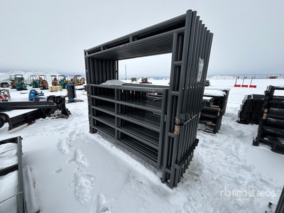 Quantity of (16) 2025 BYT FRMGTE96 9 ft 6 in Steel Magnum Ranch Frame Portail pour bétail (Unused)