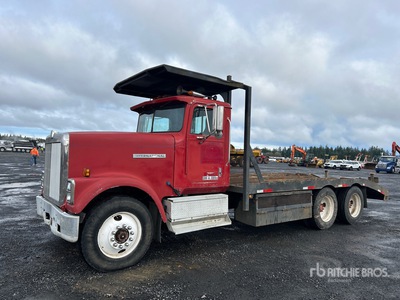 1986 International 9370 6x4 Flatbed Truck