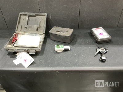 (1) Cable Tensiometer, (1) Thermometer Kit & Assorted Items