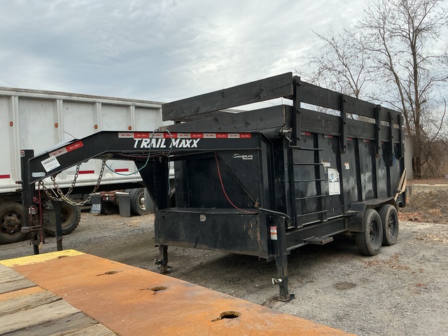 2024 Trail Maxx 16 ft T/A Gooseneck Dump Utility Trailer