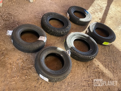(2) Goodyear 205/75R14, (2) Mastercraft 215/85R16 & (2) Goodyear 215/85R16 Tires