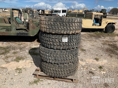 (4) Goodyear 395/85R20 MV/T Tires w/Wheels