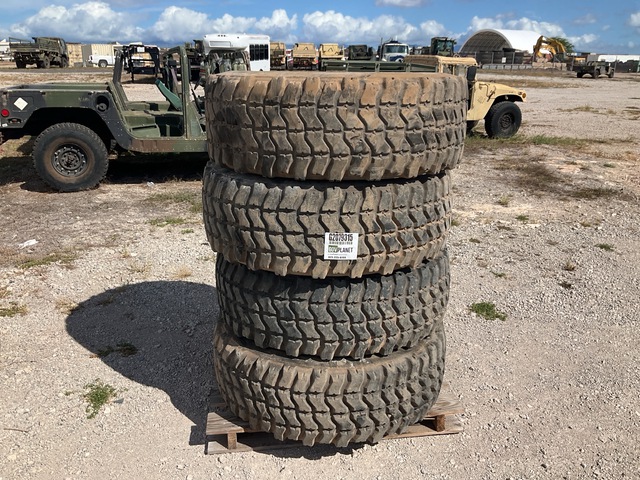 (4) Goodyear 395/85R20 MV/T Tires w/Wheels