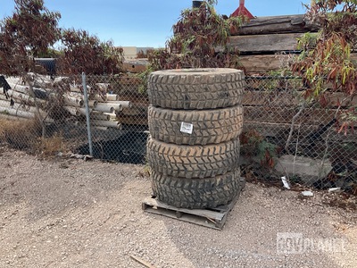 (4) Goodyear 395/85R20 MV/T Tires w/Wheels