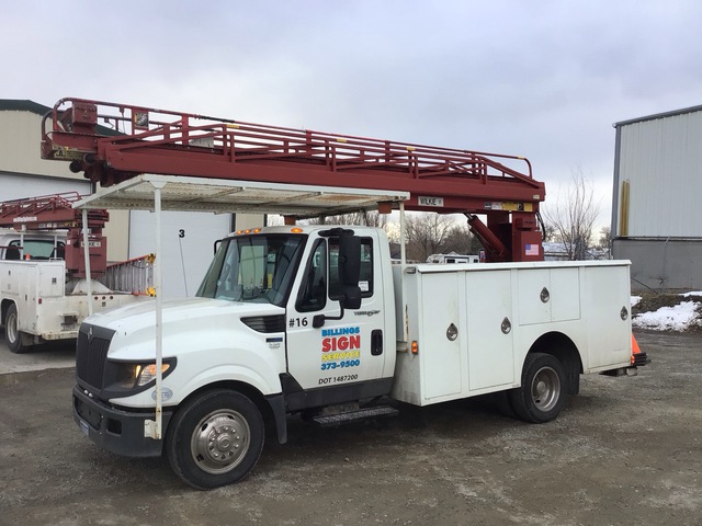 Wilkie 54 ft on 2014 International TerraStar 4x2 Ladder Boom Truck Wilkie 54 ft on 2014 International TerraStar 4x2 Ladder Boom Truck
