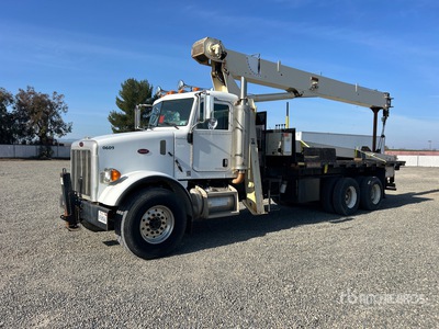 National 600E 40000 lb Straight Boom on 2007 Peterbilt 357 6x4 Camion à Fèche