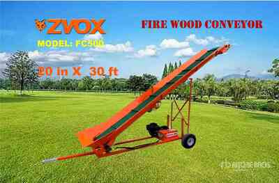 2025 ZVOX FC500 20 in x 30 ft Portable Firewood Conveyor (Unused)