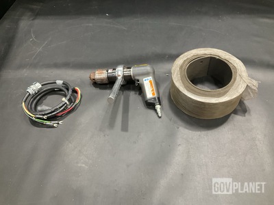 (35) Mounting Brackets, (8) Pistol Grip Air Drills & Assorted Items