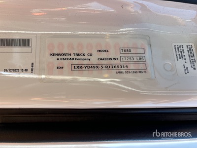 2024 Kenworth T680 6x4 T/A Sleeper Truck Tractor
