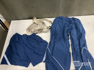 (3) Rigger's Belts, (2) Pairs of Fitness Uniform Pants & Assorted Items