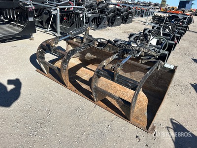 72 in Skid Steer Grapple Bucket