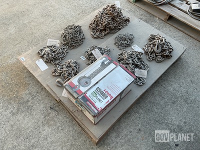 HaulMaster 5 Ton Chain Hoist and Misc Chains