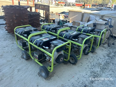 Quantity of (5) 2008 Pramac S5500 5 kW Mobile مولد