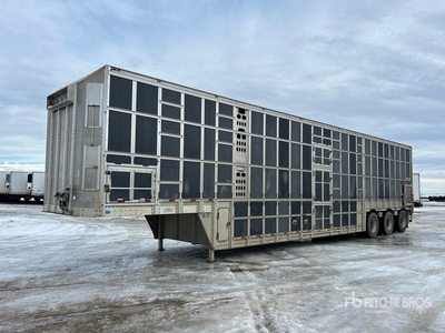 2014 Barrett 80MP2-HC 53 ft Tri/A Viehtransportanhänger