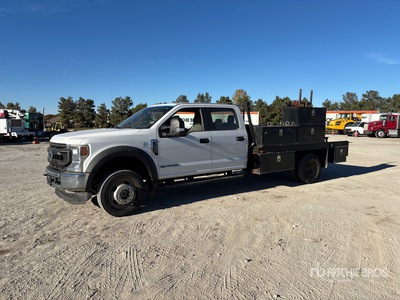 2020 Ford F-550 XL 4x4 Crew Cab Platte vrachtwagen