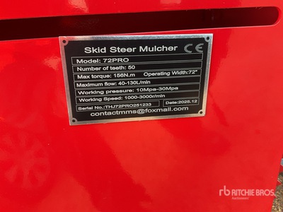 2026 GIYI GY-72pro Broyeur pour chargeuse à différentiel (Unused)