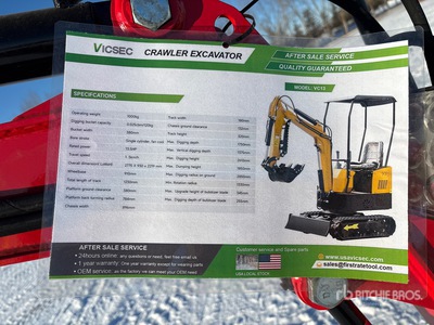 2025 VICSEC VC13J-R Mini Excavadora (Unused)