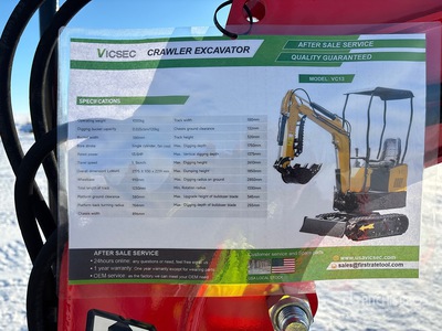 2025 VICSEC VC13J-R Mini Excavadora (Unused)