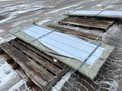 Quantity of (50) 2026 SKLP SK-XH50 3 ft x 10 ft Galvalume Steel Sheets その他 - 店舗 & 倉庫 (Unused)