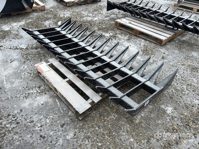 2025 GIYI GY-REB5 85 in Skid Steer Root Rake (Unused)