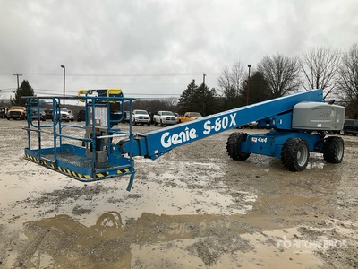2015 Genie S-80X 4WD Diesel Telescopic Boom Lift