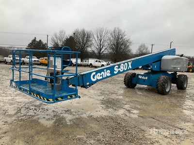 2015 Genie S-80X 4WD Diesel Telescopic Boom Lift