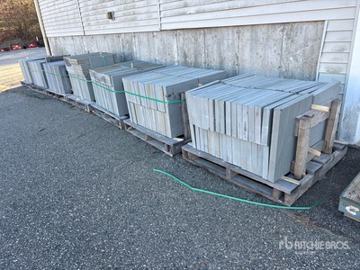 Quantity of (7) Pallets of Bluestone Landscaping Paver Stone