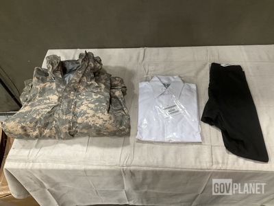 (7) Cold Weather Parkas, (28) Men’s Shirts & Assorted Items