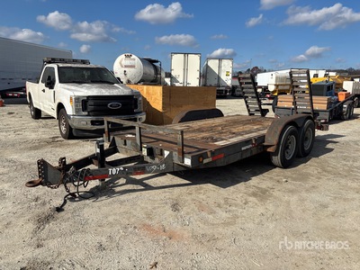 2001 Hooper 16 ft T/A Remolque Portamaquinaria