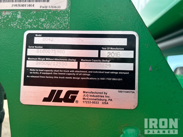 MANIPULADOR 2016 JLG