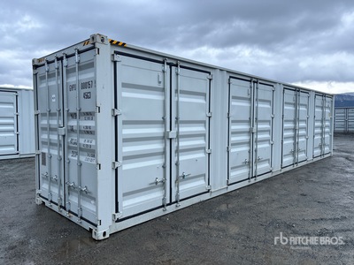 2025 40 ft High Cube Multi-Door Storage Container