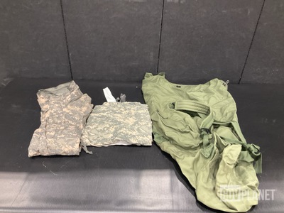 (24) Pairs of Trousers, (16) Duffel Bags, (4) Parkas & Assorted Items